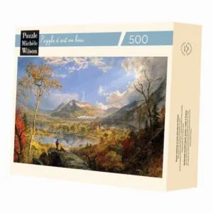 PUZZLE BOIS WILSON - J.F. CROPSEY : LE VIADUC DE STARRUCCA - 500 PIECES