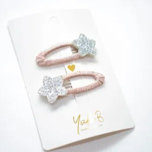BARRETTES BLUE STARS DUO - YUKO.B