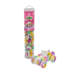 PLUS PLUS GO - TUBE VOITURE BONBON - 200 PIECES