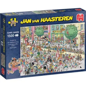 PUZZLE JAN VAN HAASTEREN : A VOS TALONS PRETS PARTEZ - 1500 PIECES
