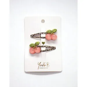 BARRETTES CERISES - YUKO.B