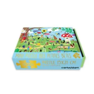 MINI PUZZLE CARTES D'ART : JARDIN DES PETITES BETES - 50 PIECES
