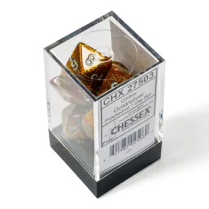 SET DE 7 DÉS - GLITTER OR:ARGENT - CHX27503
