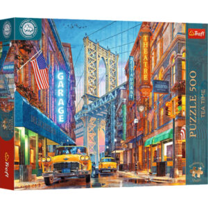 PUZZLE TREFL TEA TIME : VUE SUR LE PONT DE MANHATTAN - 500 PIECES