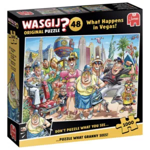 PUZZLE WASGIJ - ORIGINAL 48 : CE QUI SE PASSE A LAS VEGAS - 1000 PIECES