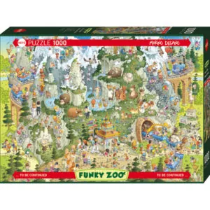 PUZZLE HEYE FUNKY ZOO - M. DEGANO : HABITAT DE L'HIMALAYA - 1000 PIECES