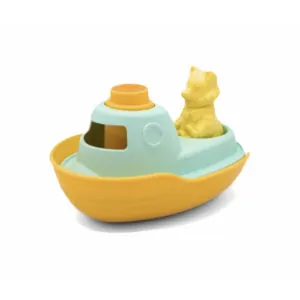 PETIT BATEAU JAUNE ET VERT DE MR RENARD - LE JOUET SIMPLE