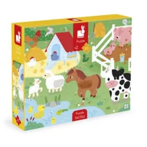 PUZZLE TACTILE JANOD : FERME - 20 PIECES