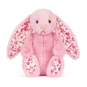 PELUCHE LAPIN LUXE BLUSHKIN TISSU FLEURI ORIGINAL - JELLYCAT