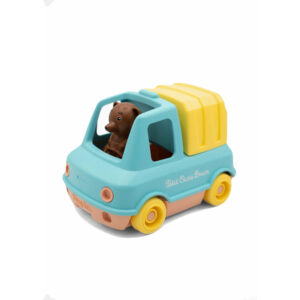 LE CAMION POUBELLE MENTHE PETIT OURS BRUN - LE JOUET SIMPLE