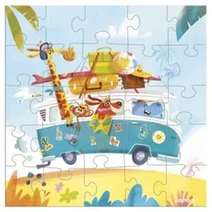 CARTE PUZZLE JANOD : ROAD TRIP - 25 PIECES