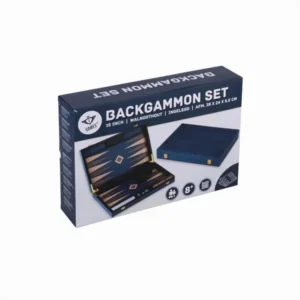 BACKGAMMON NOYER - BLEU 38 cm