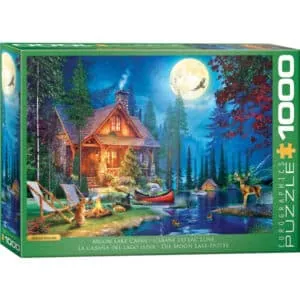 PUZZLE EUROGRAPHICS - D. DAVISON : CABANE DU LAC LUNE - 1000 PIECES