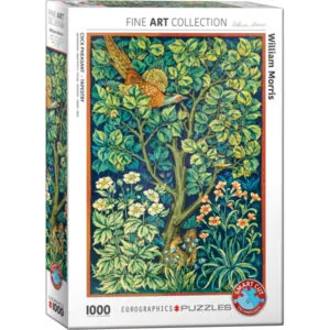 PUZZLE EUROGRAPHICS - BEAUX ARTS - W. MORRIS : FAISAN TAPISSERIE - 1000 PIECES