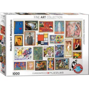 PUZZLE EUROGRAPHICS - BEAUX ARTS : CHEFS-D OEUVRE D ART MODERNE - 1000 PIECES