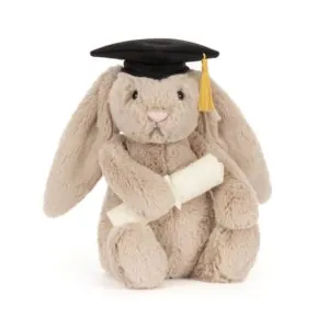 PELUCHE LAPIN EN TENUE DE REMISE DES DIPLOMES - JELLYCAT