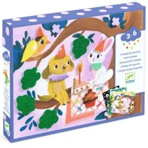 COFFRET COLLAGE DE MOUSSES - FETE SCINTILLANTES - DJECO