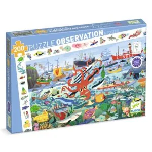 PUZZLE DJECO OBSERVATION : LES SECRETS DE LA MER - 200 PIECES