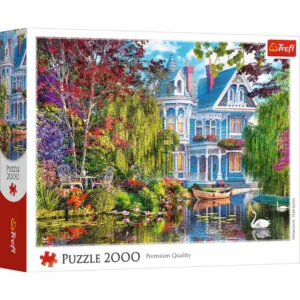 PUZZLE TREFL - D. DAVISON : LA MAISON AU BORD DU LAC - 2000 PIECES