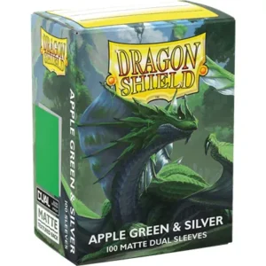 100 DRAGON SHIELD MATTE - APPLE GREEN:SILVER