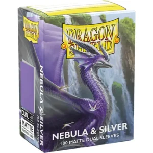 100 DRAGON SHIELD MATTE - NEBULA & SILVER