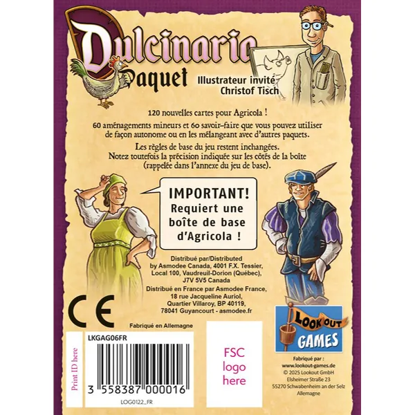 AGRICOLA- DULCINARIA DECK