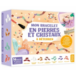 COFFRET BRACELET EN PIERRES ET CRISTAUX A DETERRER - AUZOU