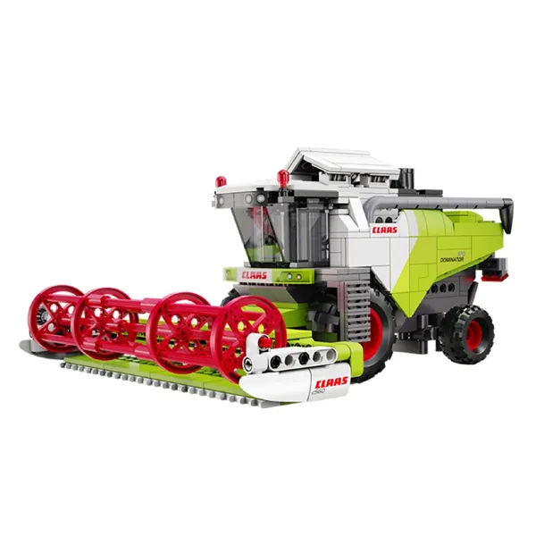 KIT DE CONSTRUCTION CADA - MOISSONNEUSE BATTEUSE MINI CLAAS DOMINATOR 370 - 384 PIECES – Image 2