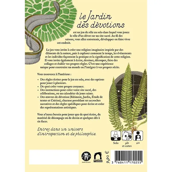 LE JARDIN DES DEVOTIONS – Jeu de Rôle Solo