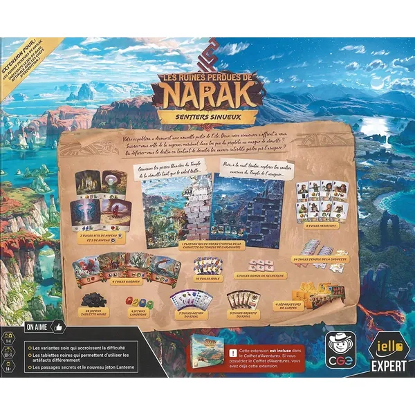 LES RUINES PERDUES DE NARAK - SENTIERS SINUEUX