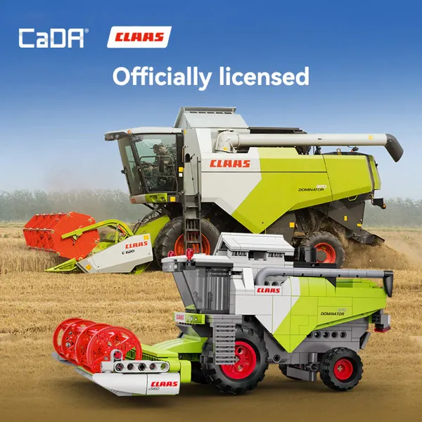KIT DE CONSTRUCTION CADA - MOISSONNEUSE BATTEUSE MINI CLAAS DOMINATOR 370 - 384 PIECES – Image 5