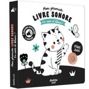 LIVRE NOIR ET BLANC - MES PREMIERS SONORES - AUZOU