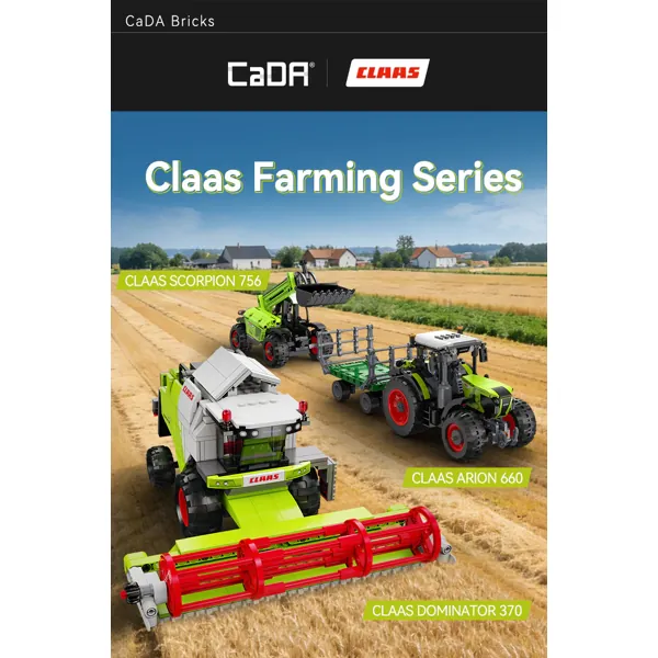KIT DE CONSTRUCTION CADA - TRACTEUR MINI CLASS ARION 660 - 448 PIECES – Image 5