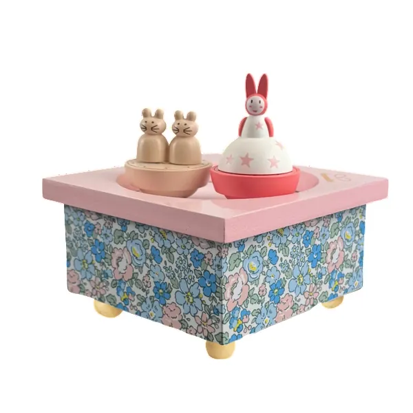 BOITE A MUSIQUE DANCING MAMAN LAPIN ET SOURIS - TROUSSELIER