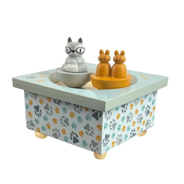 BOITE A MUSIQUE DANCING RATON LAVEUR ET SOURIS - TROUSSELIER
