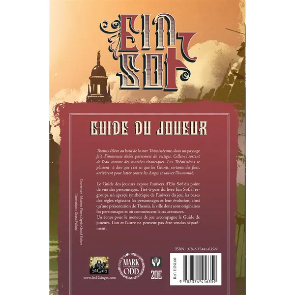 EIN SOF - GUIDE DU JOUEUR + ÉCRAN DU MJ