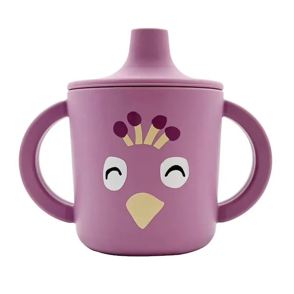 TASSE APPRENTISSAGE SILICONE MRS PEACOCK - TRIXIE BABY