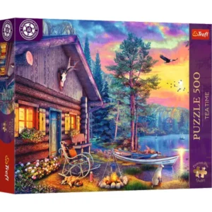 PUZZLE TREFL TEA TIME : CABANE AU COUCHER DU SOLEIL - 500 PIECES