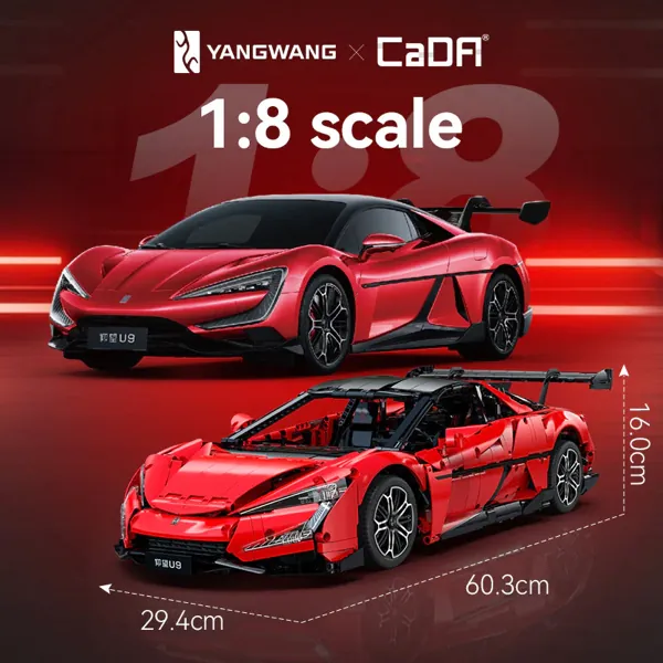 KIT DE CONSTRUCTION CADA MASTER - BYD YANGWANG U9 1:8 - 3671 PIECES – Image 2