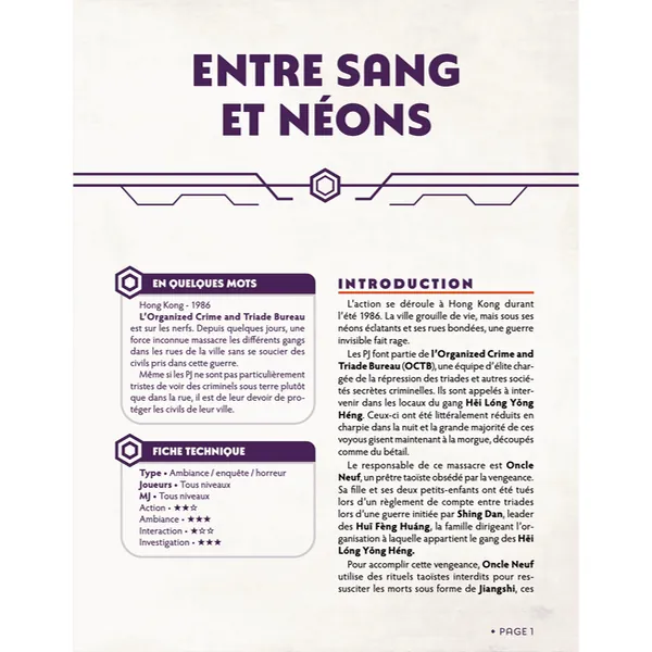 CHRONIQUES OUBLIÉES CONT. 2 - ENTRE SANG ET NÉONS