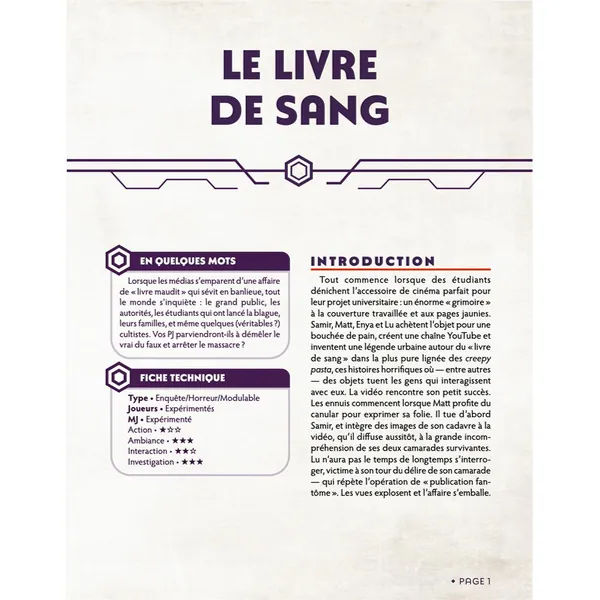 CHRONIQUES OUBLIÉES CONT. 2 - LE LIVRE DE SANG