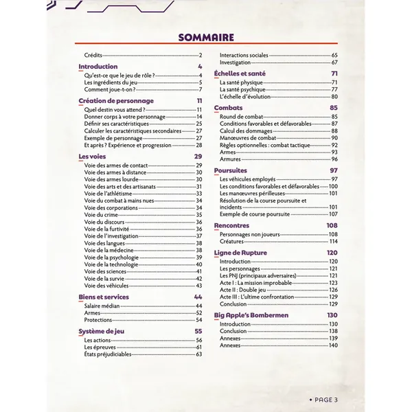 CHRONIQUES OUBLIÉES CONT. 2 - LIVRE DE RÈGLES