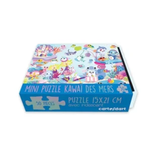 MINI PUZZLE CARTES D'ART : KAWAI DES MERS - 50 PIECES