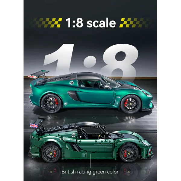 KIT DE CONSTRUCTION CADA MASTER - LOTUS EXIGE CUP 430 1:8 - 3730 PIECES – Image 2