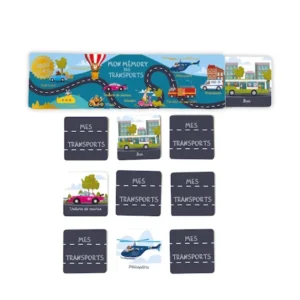MON MEMORY IMAGIER LES TRANSPORTS 32 PIECES - CARTES D'ART