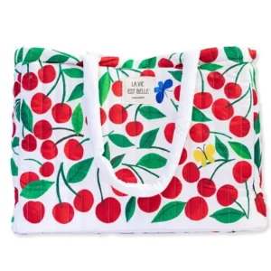 GRAND CABAS MATELASSE LES CERISES - CARTES D'ART