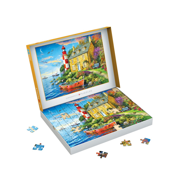 PUZZLE EUROGRAPHICS CONNECTING : LE PHARE DU CHALET - 104 PIECES – Image 3
