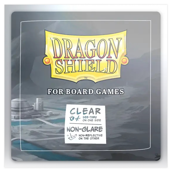DRAGON SHIELD SLEEVES FOR BOARD GAME - SQUARE - 70 x 70 mm (100)
