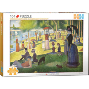 PUZZLE EUROGRAPHICS CONNECTING : UN DIMANCHE APRES MIDI A L ILE DE LA GRANDE JATTE - 104 PIECES