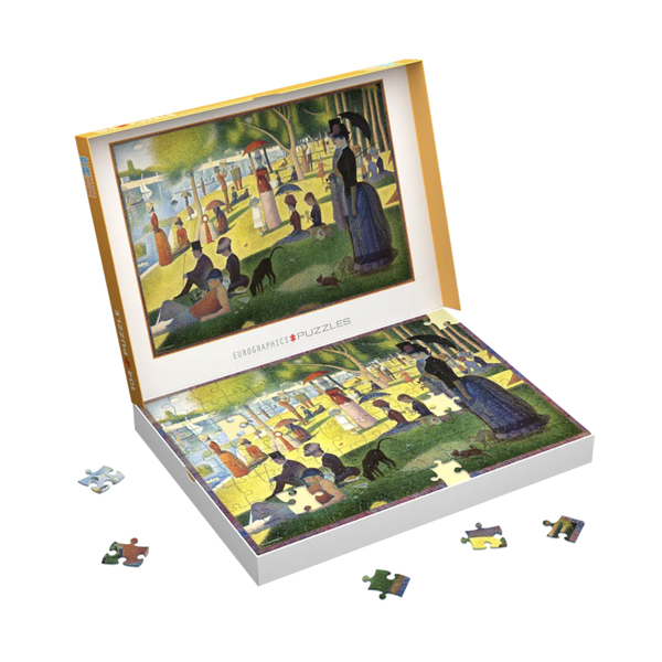PUZZLE EUROGRAPHICS CONNECTING : UN DIMANCHE APRES MIDI A L ILE DE LA GRANDE JATTE - 104 PIECES – Image 3